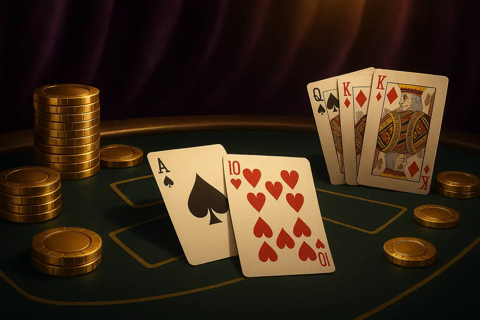 Gry stołowe - ruletka i blackjack w Glorion Kasyno